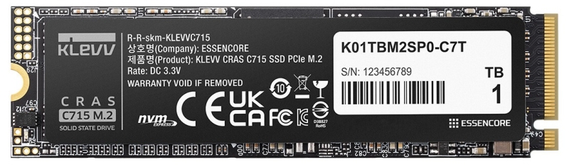 Klevv представила SSD Genuine G560 PCIe 5.0 со скоростью до 14 000 Мбайт/с и CRAS C715 стандарта PCIe 3.0