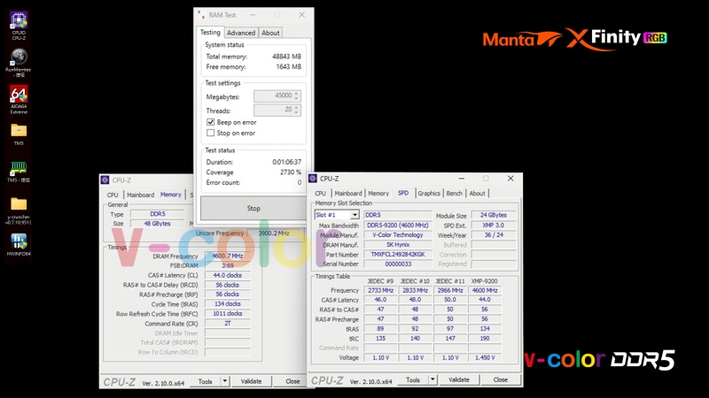 V-Color представила первую в мире память DDR5 CUDIMM с динамическими частотами и напряжением — до 9200 МТ/с