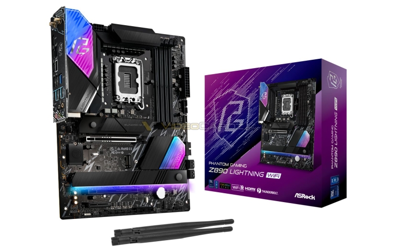 Материнские платы ASRock Z890 для Intel Arrow Lake-S показались на изображениях