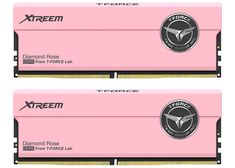 TeamGroup представила розовые модули памяти T-Force Xtreem DDR5 со скоростью до 7600 МТ/с